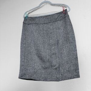Carlisle Straight Boucle Gray Skirt Career Business Professional Lined Zipper 8